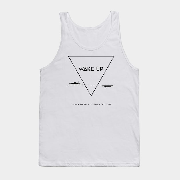 WAKE UP - black injection Tank Top by HtCRU